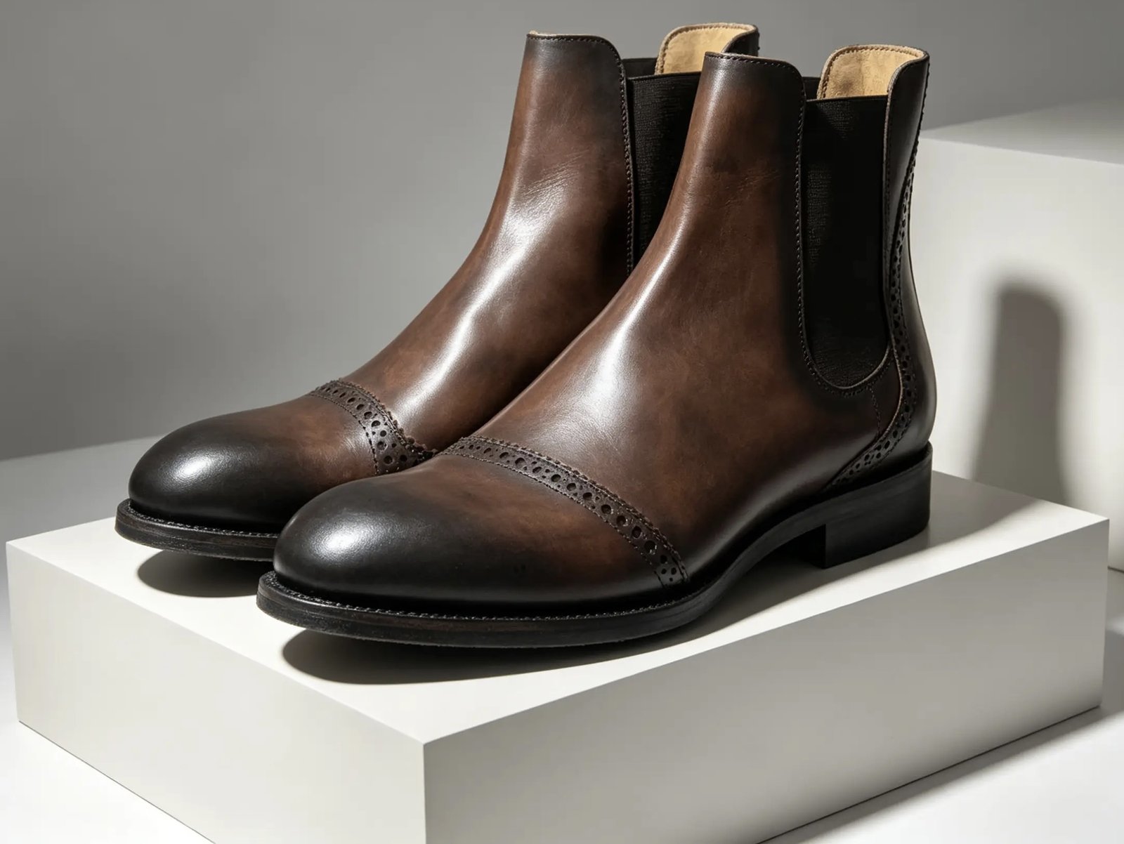 Chelsea boty s vintage patinou