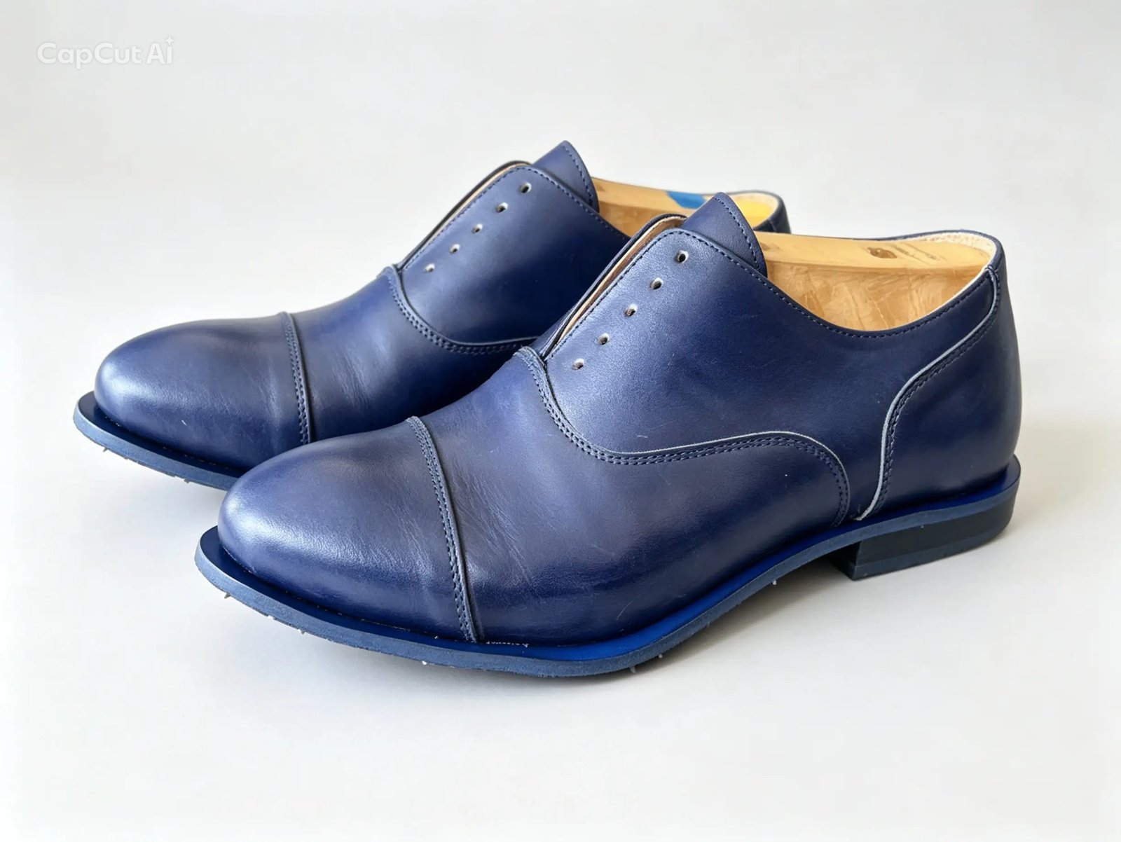 Modré Oxford boty